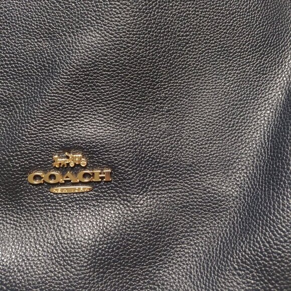 Coach Chelsea Hobo Bag in Navy Pebbled Leather High Quality Purse - Picture 10 of 11